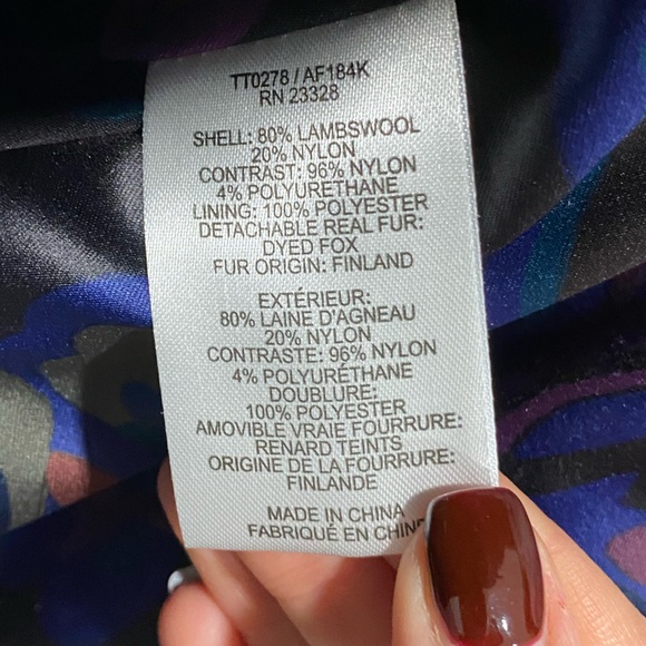 Trina Turk Dyed Real Fox Fur Coat (Sz Small) - Picture 7 of 7